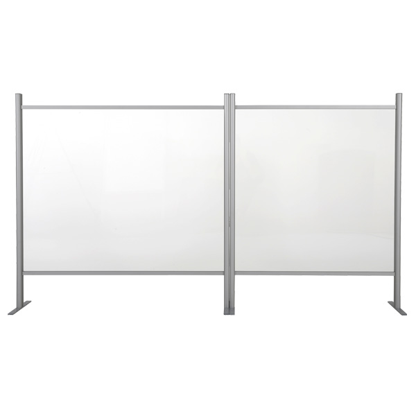 Vitre de protection Plexiglas barrière hygiénique 150x70cm - FLxBAR2