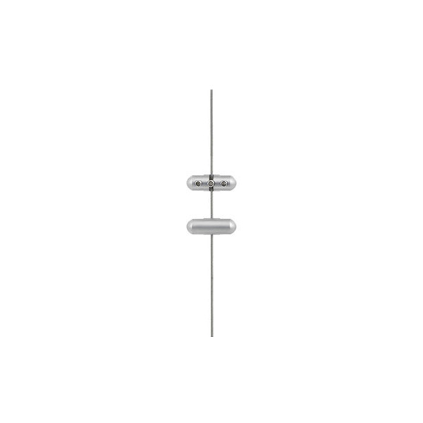 PINCE DOUBLE Satinée 9 x 30 mm, pour CABLES et  PLEXI