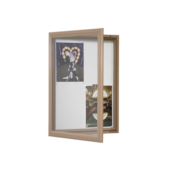 VITRINE Visual-Displays Etanche 4 Feuilles SABLE