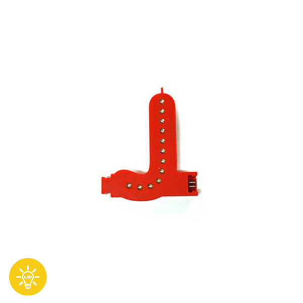 Lettre Lumineuse " LED " assemblable  " J "
