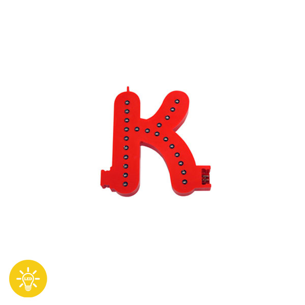 Lettre Lumineuse " LED " assemblable  " K "