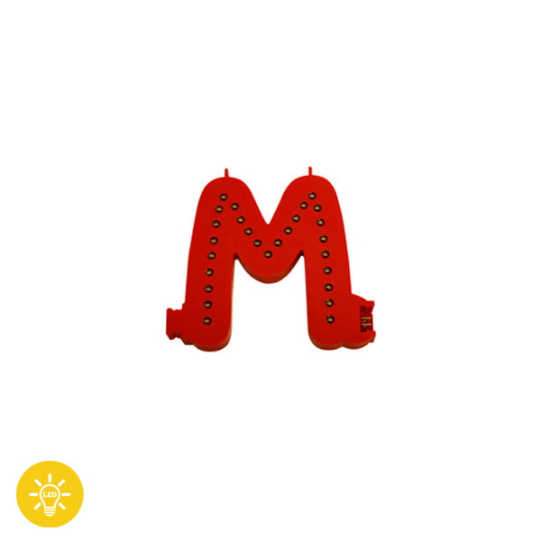 Lettre Lumineuse " LED " assemblable  " M "