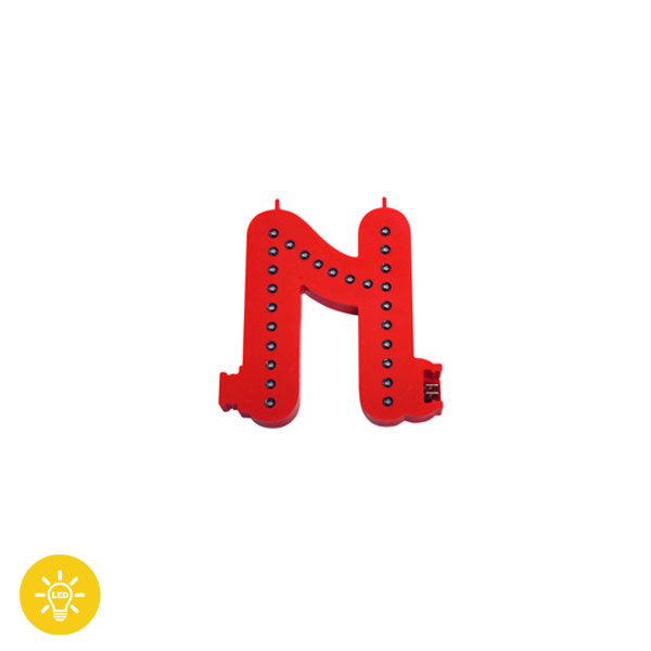 Lettre Lumineuse " LED " assemblable  " N "