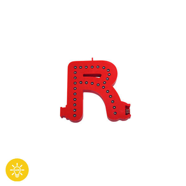 Lettre Lumineuse " LED " assemblable  " R "