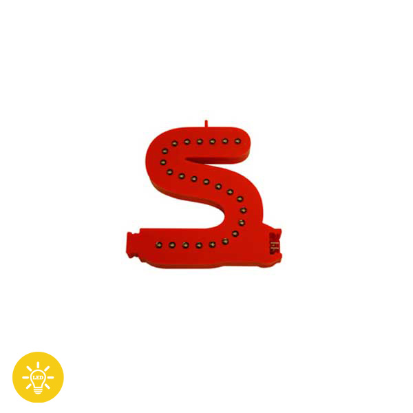 Lettre Lumineuse " LED " assemblable  " S "