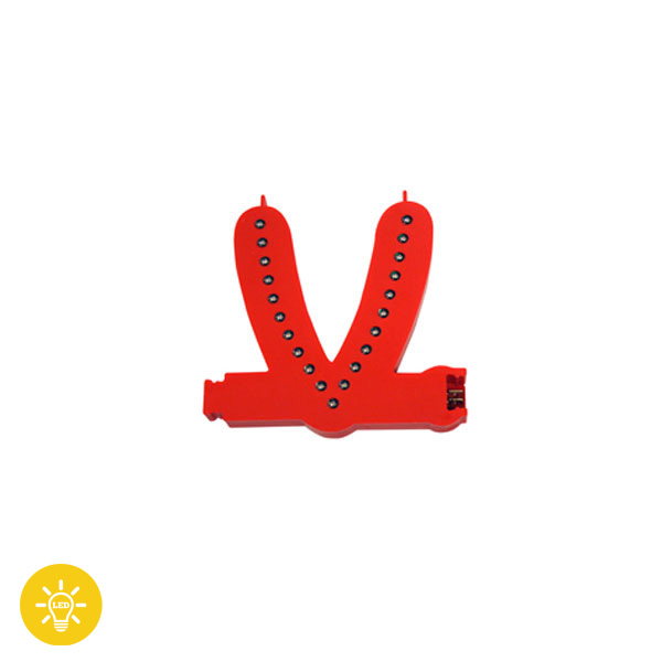 Lettre Lumineuse " LED " assemblable  " V "