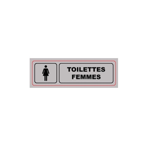 Plaque Signa PVC 170x50 mm TOILETTES FEMMES (S.33)