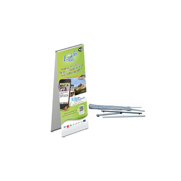 VISU-STAND FIX H.200 x L.100 cm DOUBLE FACE