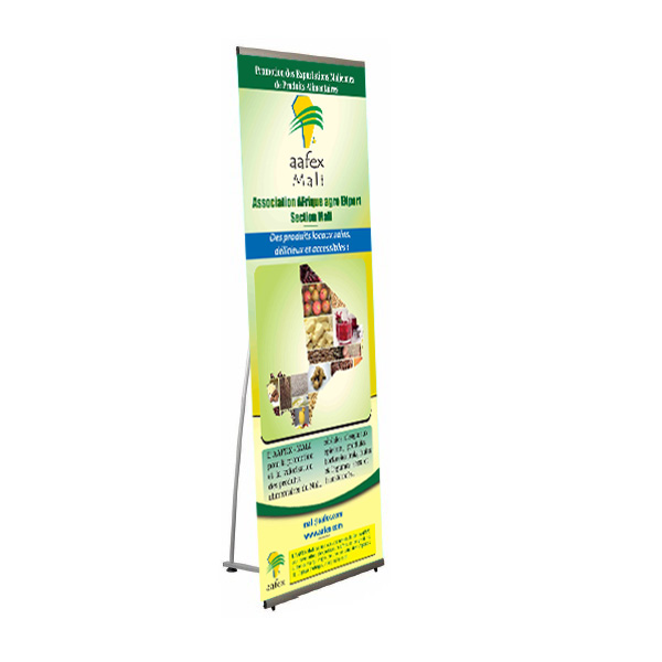 Visu-Stand Budget H.200  x L.100 cm Simple face