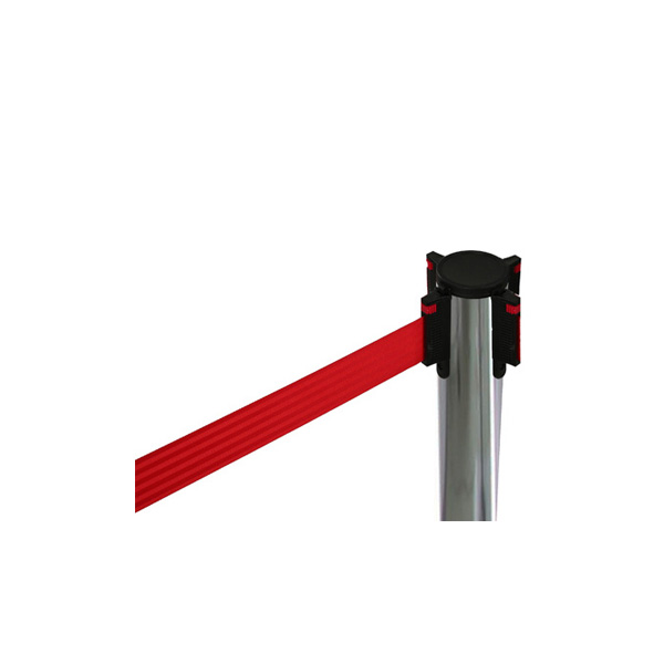 Poteau Guidage CHROME Sangle ROUGE Budget