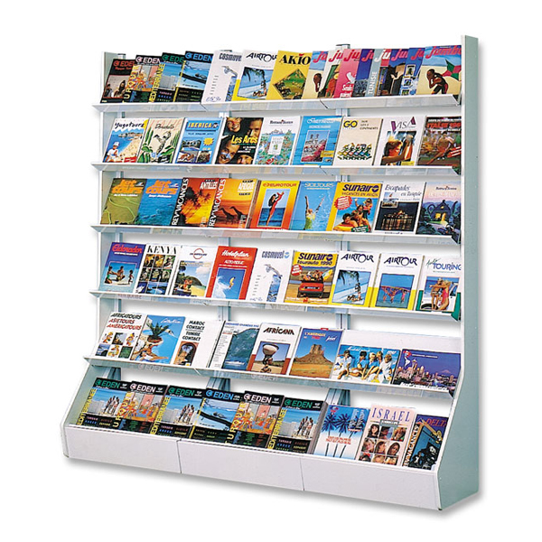 Présentoir MédiaRack Grande capacitée 18 étagères