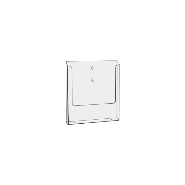 PORTE-DOC A.4 (L.22 cm) Transparent Mural ou Totem