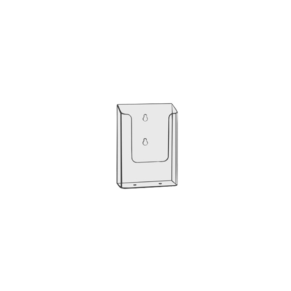 PORTE-DOC 1/3.A4 (L.10.9 cm) Transparent Mural ou Totem