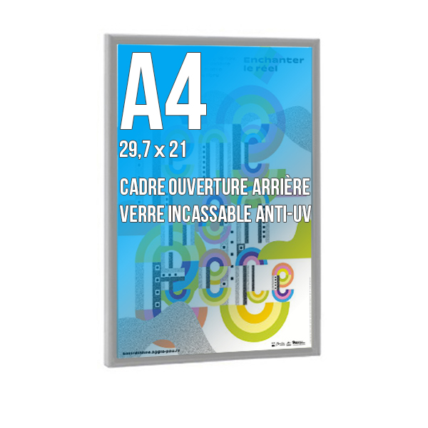 Cadre  DECO A4 Couleur ALU ANODISE