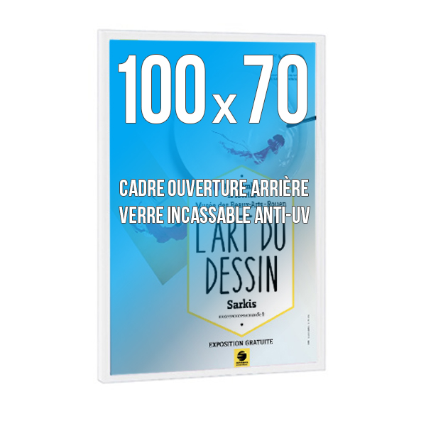 Cadre  DECO 70x100 cm Couleur BLANC