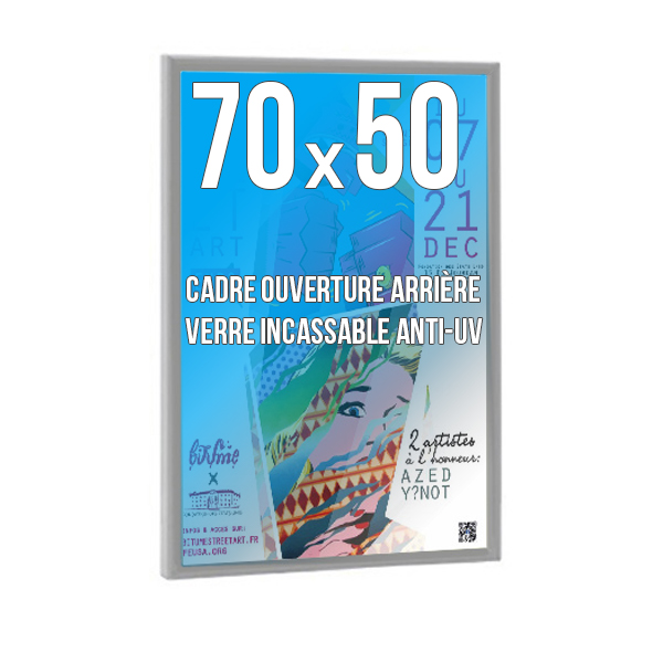 Cadre  DECO 50x70 cm ALU ANODISE