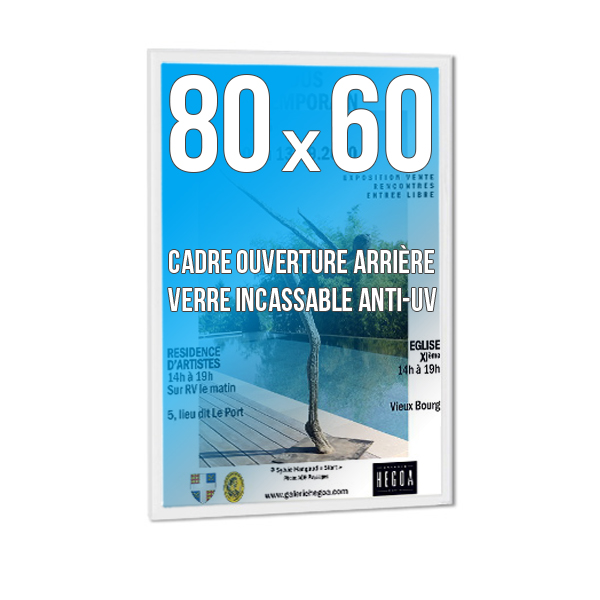 Cadre  DECO 60x80 cm Couleur BLANC