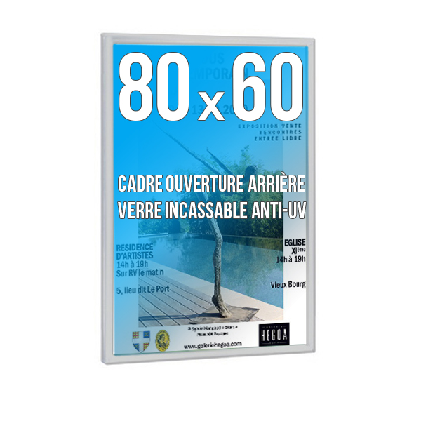 Cadre  DECO 60x80 cm Couleur CHROMé