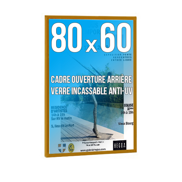 Cadre  DECO 60x80 cm Couleur DORé