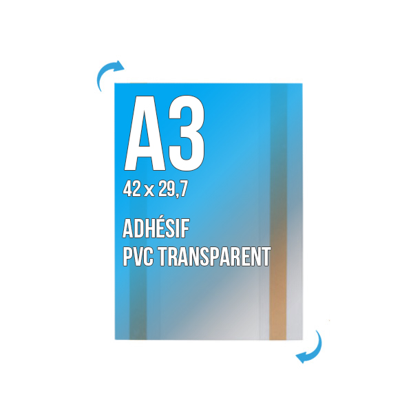 Porte-Visuel Adhésif Eco A3 (420 x 297 mm)