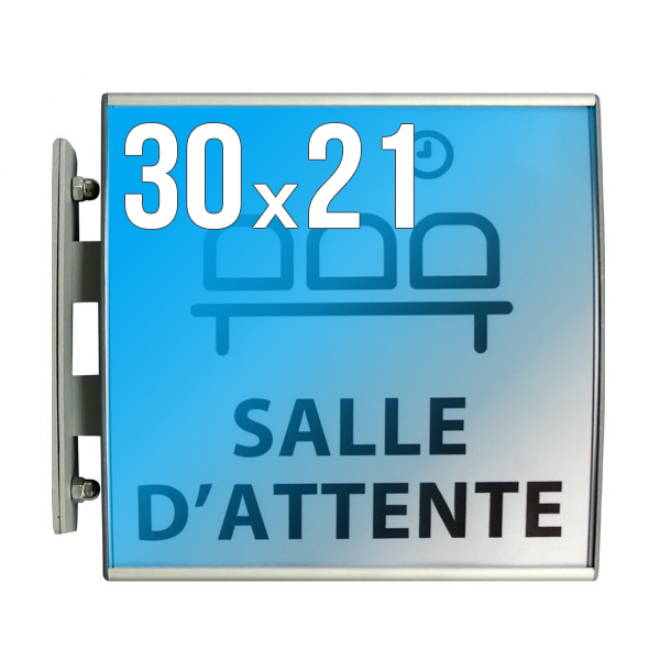 Signalétique Alu-Sign 30x21 cm Double face Drapeau