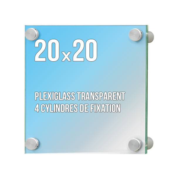 Plaque Signalétique Cristal-Sign 20 x 20 cm
