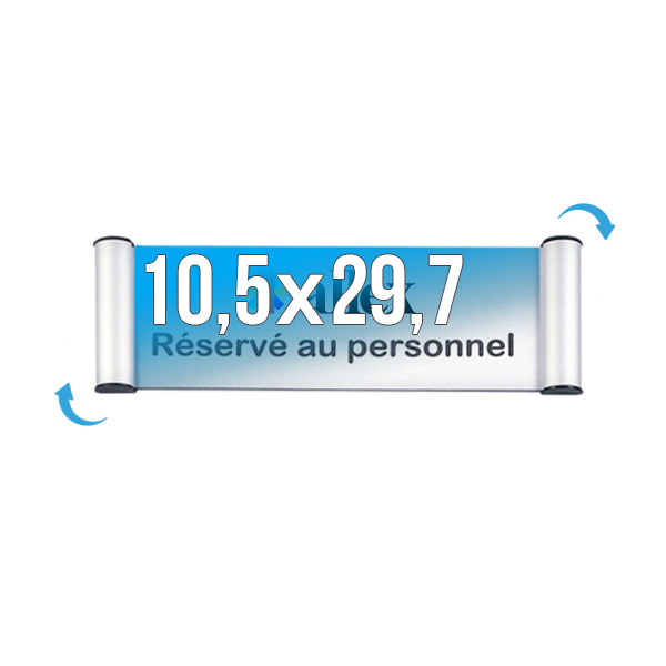 Plaque Signlisation Clic'Sign 105 x 297 mm
