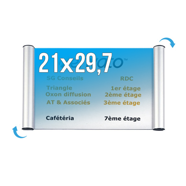 Plaque Signalisation Clic'Sign 210 x 297 mm