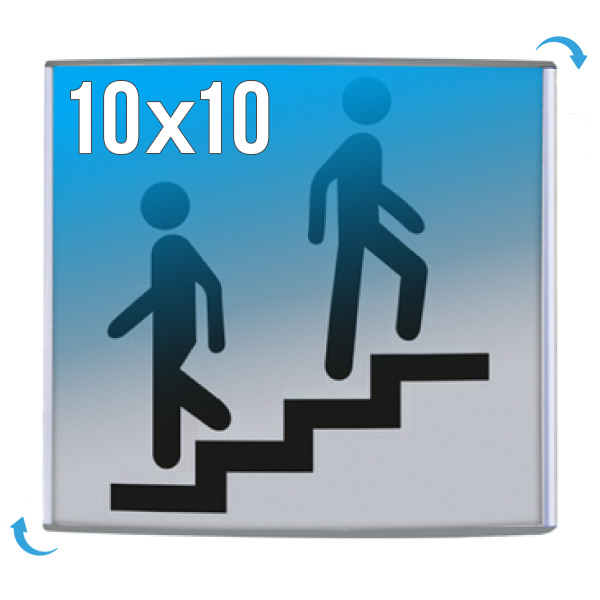 Plaque Signalétique Alu-Sign 100 x 100 mm