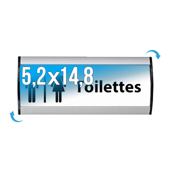 Plaque Signa Budget Alu-Sign 52 x 148 mm