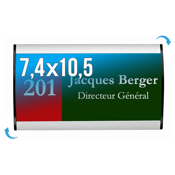 Plaque Signa Budget Alu-Sign 74 x 105 mm