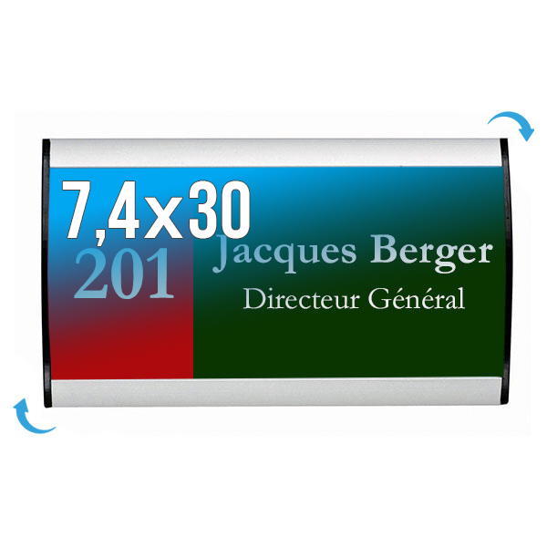 Plaque Signa Budget Alu-Sign 74 x 300 mm
