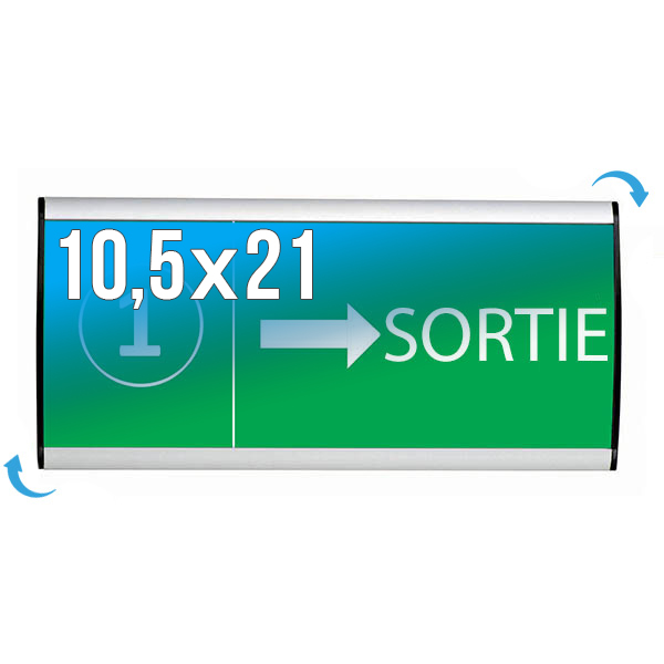 Plaque Signa Budget Alu-Sign 105 x 210 mm