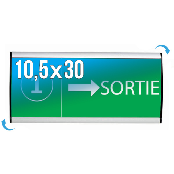 Plaque Signa Budget Alu-Sign 105 x 300 mm