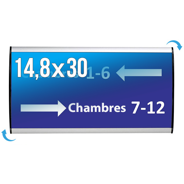 Plaque Signa Budget Alu-Sign 148 x 300 mm