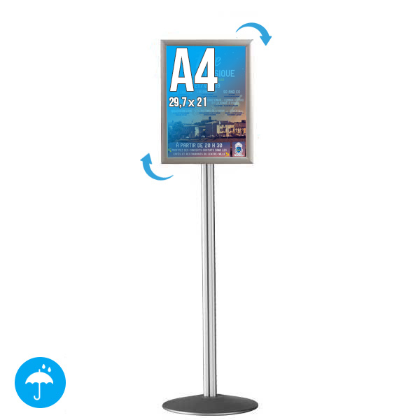 Porte-affiche sur pied cadro-clic® a4 et a3 simple ou doubles