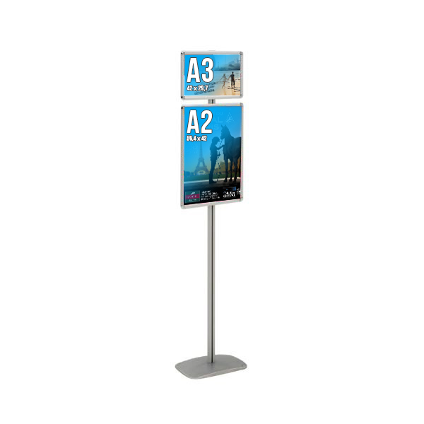 Porte-affiches Cadro-Clic® sur pied H 180 cm - TORENCO