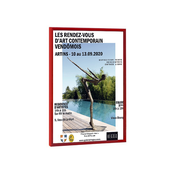 Cadre  DECO 60x80 cm Couleur ROUGE