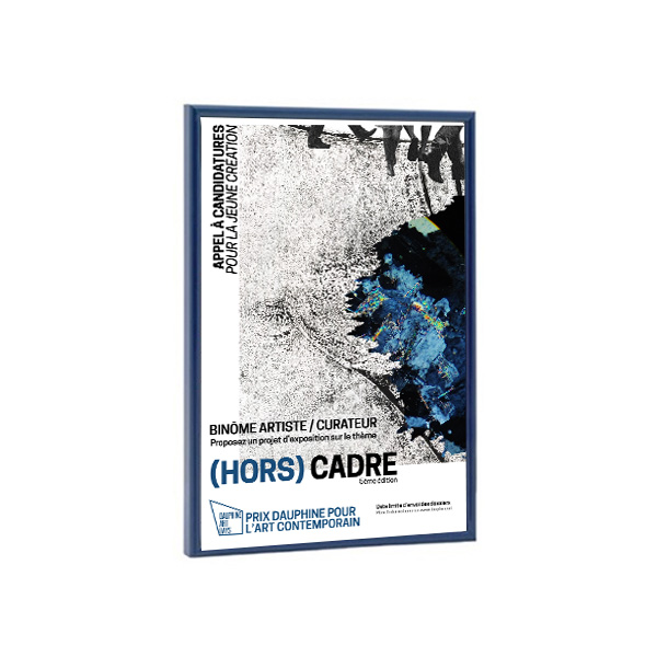 Cadre déco 40 x 60 cm aluminium bleu
