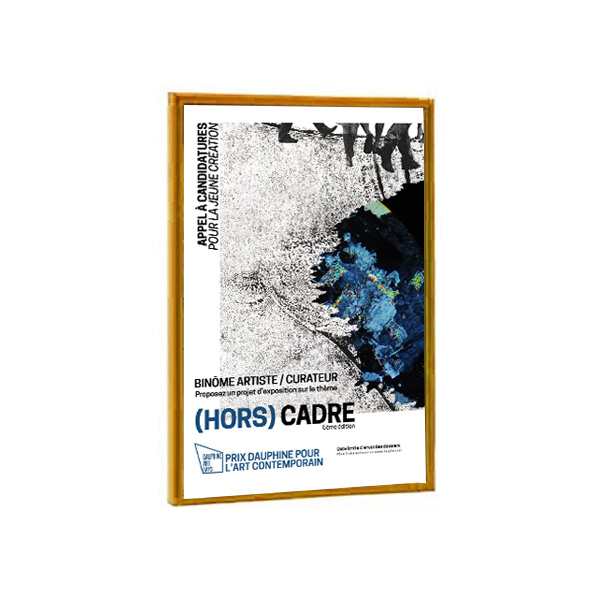 Cadre déco 40 x 60 cm aluminium doré