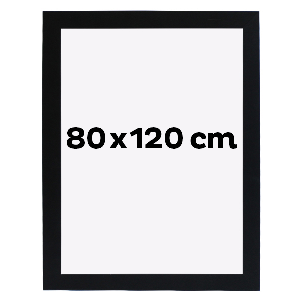 Cadres Photo Noirs 50x70 Cm - Lot De 3 - Bois & Acrylique - Pour Photos, Affiches, Puzzles - Prêts à Accrocher