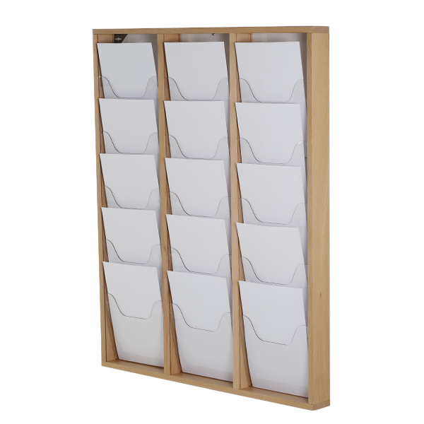 Lot De 2 Porte-Brochures A5 Transparents Muraux VITAdisplays - Support Flyers DIN A5