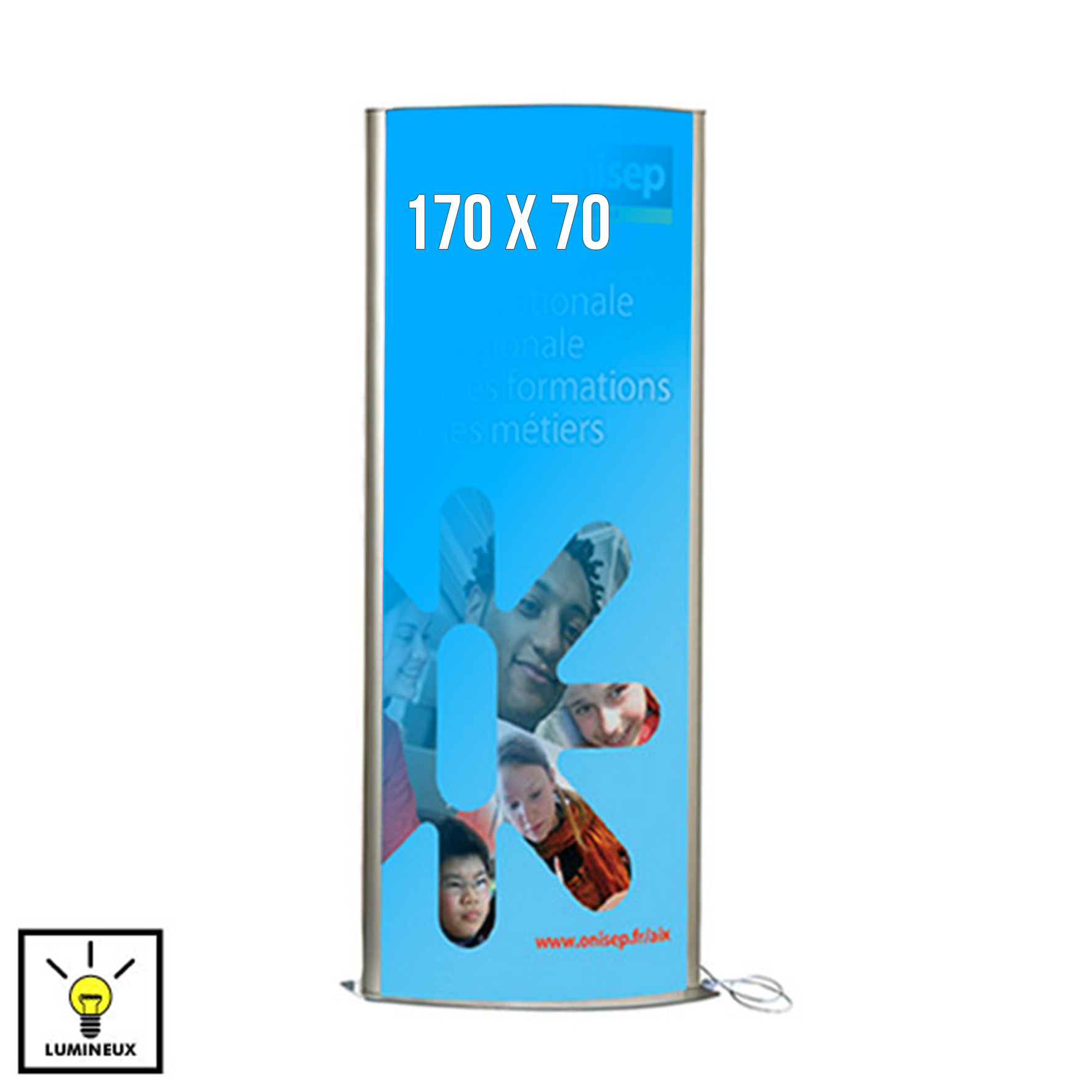 Totem Lumineux double-face 170 x 70 cm (2 colis)