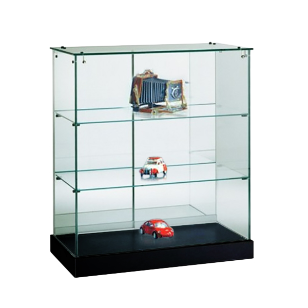 Vitrine Comptoir H.95 x L.72 x P.46cm socle NOIR (2 colis)