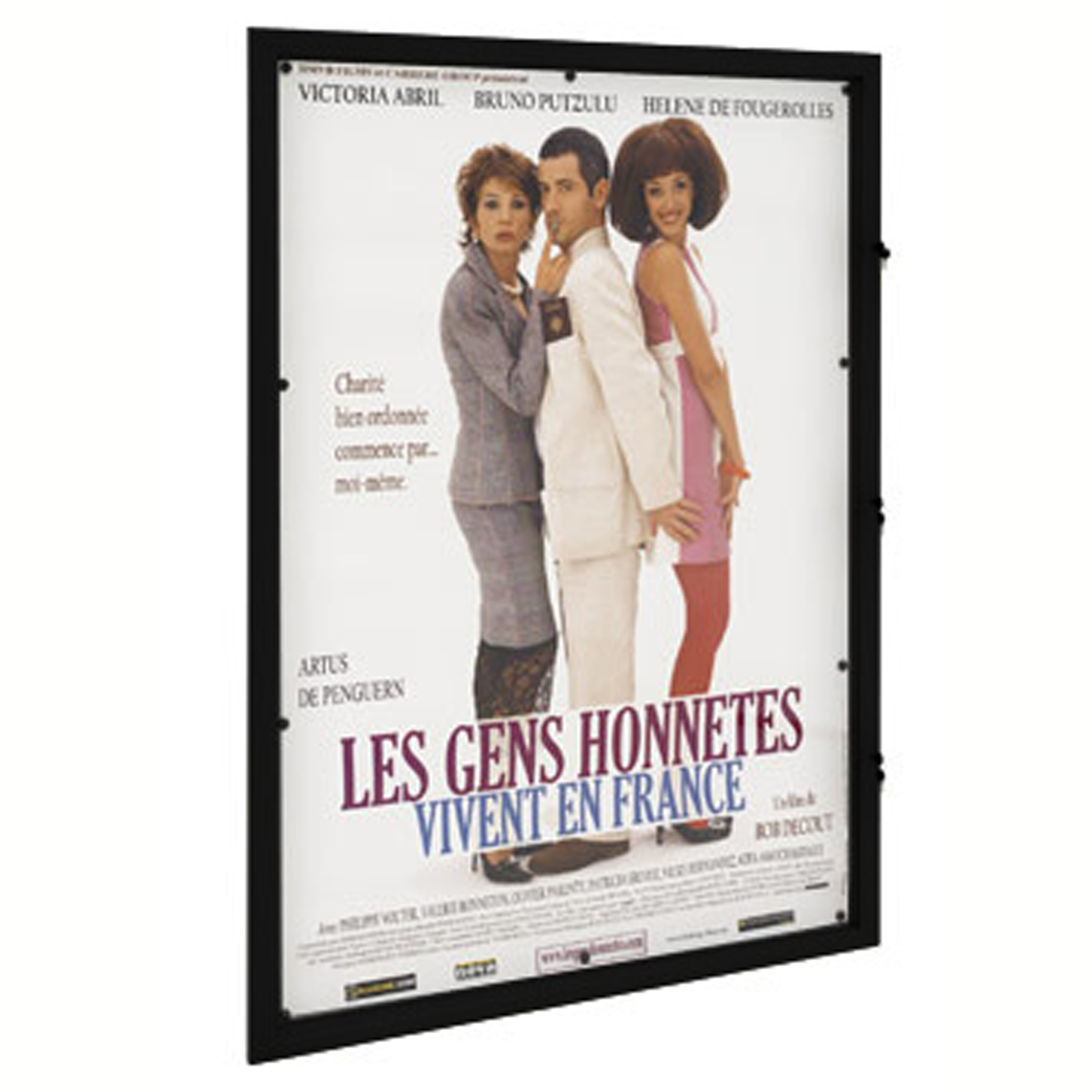 VITRINE Extérieure fond Métal Ciné 176x120cm Noire RAL 9005