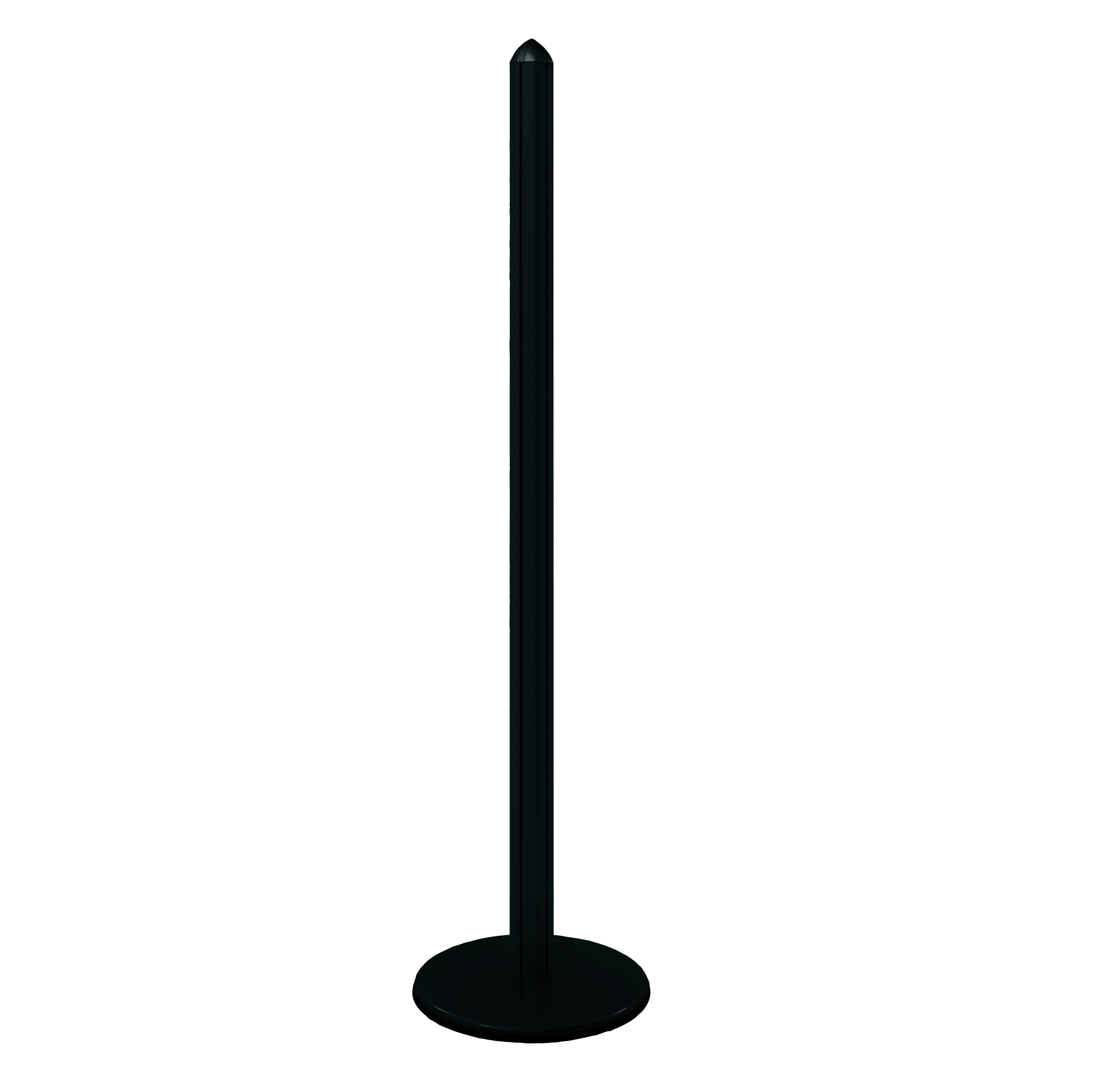 POTEAU ALUMINIUM NOIR H.190cm SUR SOCLE D.45cm