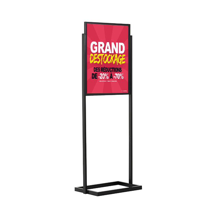 Porte-Messages de Sol Info-Displays NOIR B2