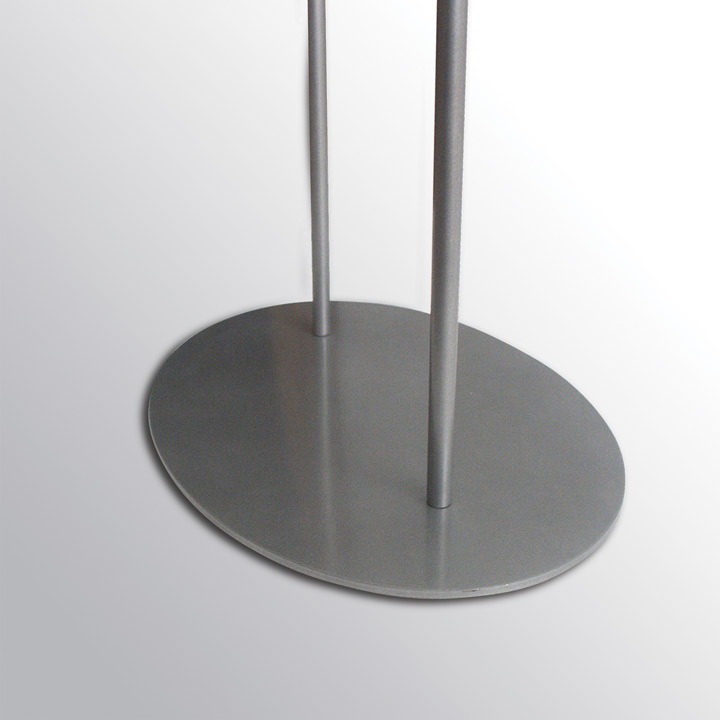 Porte Affiche/Message sur Pied Ovale A2 GRIS Info-Displays