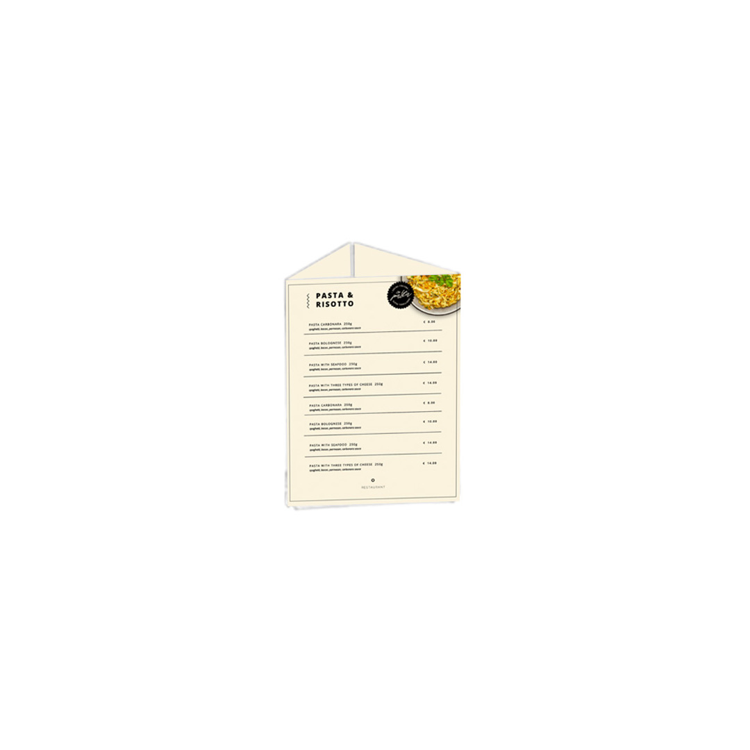 Porte-menus/Visuel Triangle A4