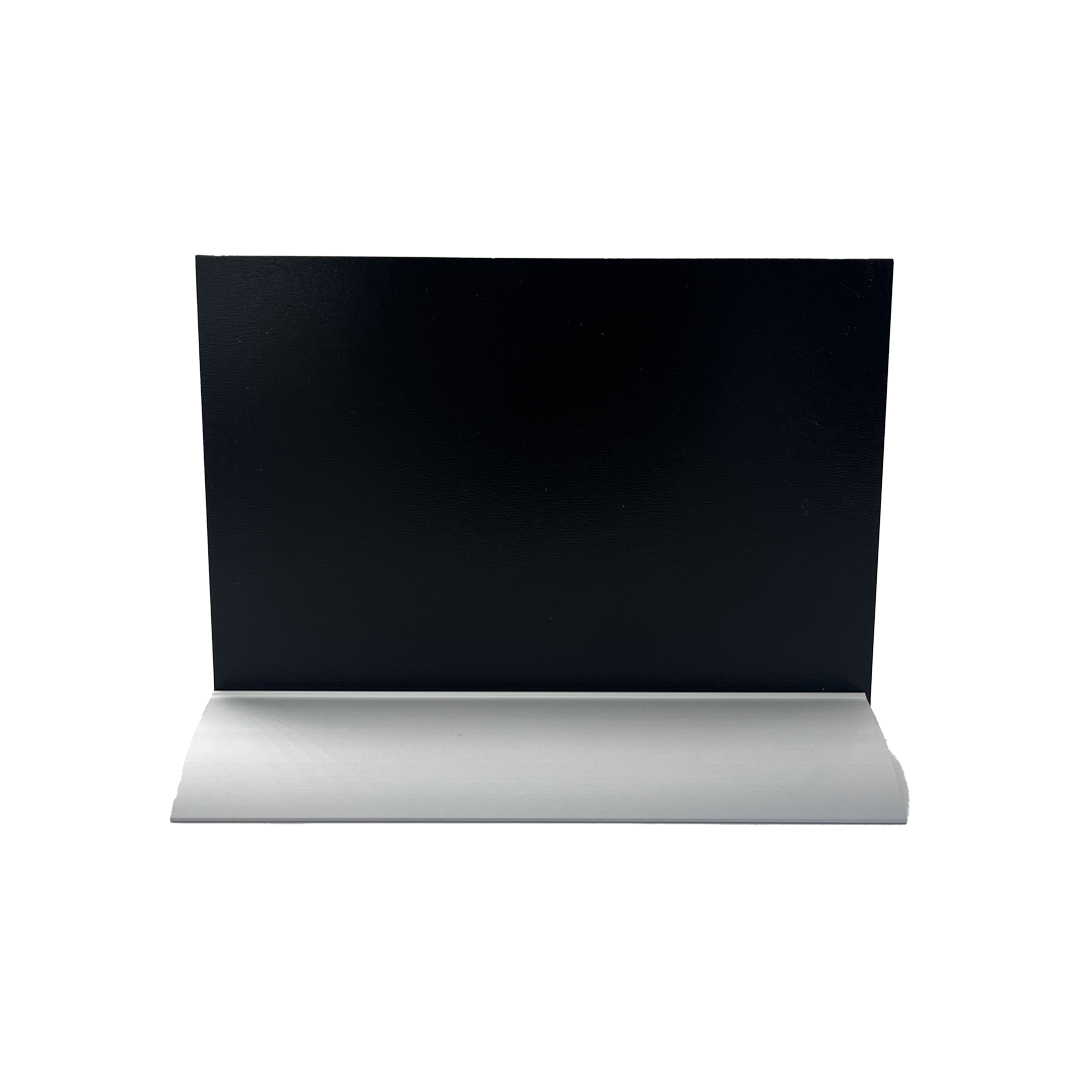 Porte visuel/menu Ardoise A5 Paysage Socle Alu Double-face